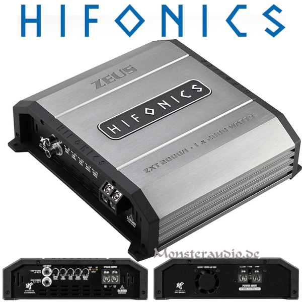 Hifonics Zeus extreme ZXT2000/1 1-Kanal Verstärker Endstufe ZXT-2000/1